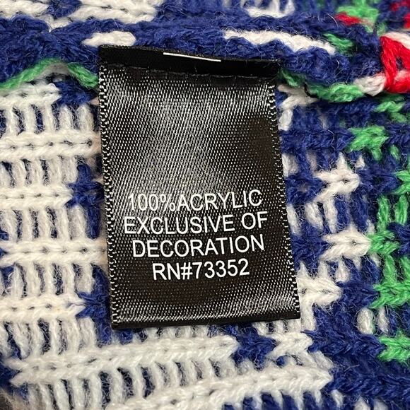 Blizzard Bay Santa Rides A T-Rex Ugly Christmas Sweater Size Large NWOT - Picture 5 of 5